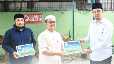 Dirut Perumda Tirtanadi Serahkan 13 Ekor Sapi Kurban