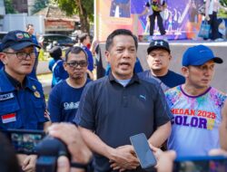 Dispora Medan Wujudkan Program Prioritas Rico Gelar Senam PKJR di Taman Gajah Mada