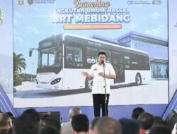 Gubsu Bobby Luncurkan BRT Mebidang, 30 Bus Listrik Disiapkan