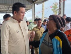 Tinjau Pengungsi Sinabung, Bobby Nasution Pastikan Keselamatan Warga