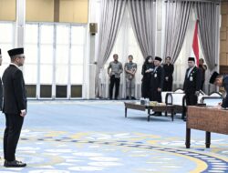 Gubernur Bobby Nasution Lantik Tiga Pejabat Pimpinan Tinggi Pratama Tekankan Target Pembangunan Terukur