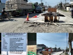 Gubsu ‘Diprank’ Dinas BMBKCK Sumut, Proyek Jalan Veteran Senilai Rp4,9 M Mangkrak, ‘Dibanjiri’ Sumpah Serapah Pengendara Terjebak Macet